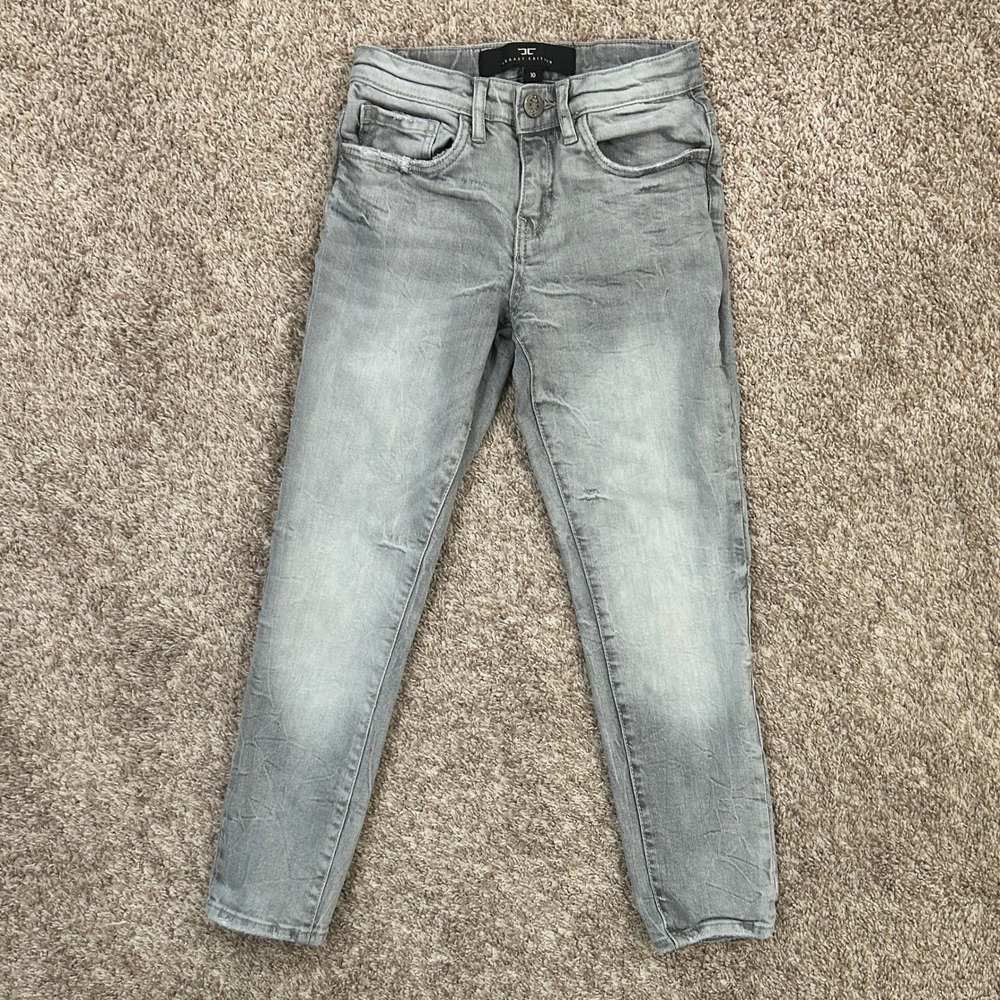 Jordan Craig I Legacy Edition Boys Jeans I Size 10 I Gray Distressed Denim